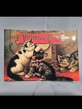 Running Press Victorian Cats: A Postcard Book Vintage 90s New Coffee Table Book